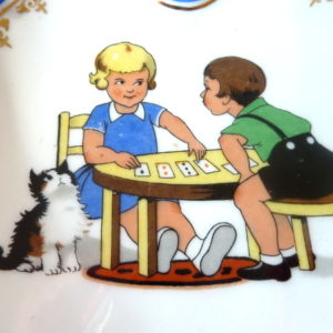Assiette jeu de cartes
