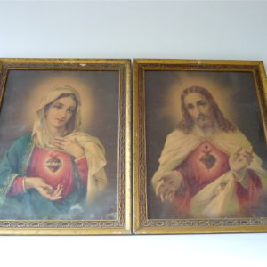 Cadre doré Marie Jésus