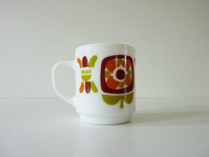 Lot De 6 Mugs Lotus Mobil – Arcopal, Couleurs Variées, Bel état