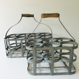 portes bouteilles zinc