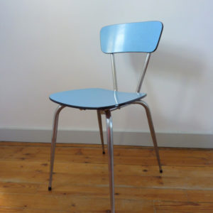Chaises formica bleue