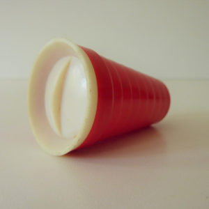 Salière rouge 70's