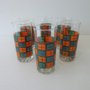 verres à orangeade seventies