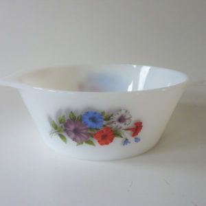 Cocotte Arcopal motif Liserons 70's