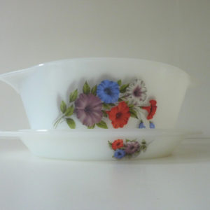 Cocotte vintage Arcopal motif Liserons