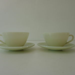 Tasses opaline Duralex années 60