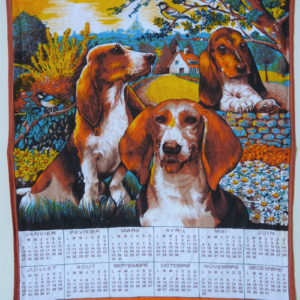 Torchon calendrier 1992