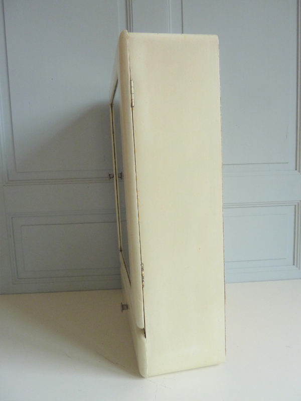 Petite Armoire à Pharmacie Vintage, Murale Encastrable, Miroir, Années 50