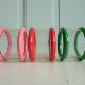 Ronds de serviette colorés vintage
