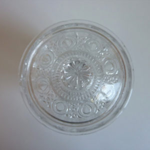 Bonbonnière verre ciselé